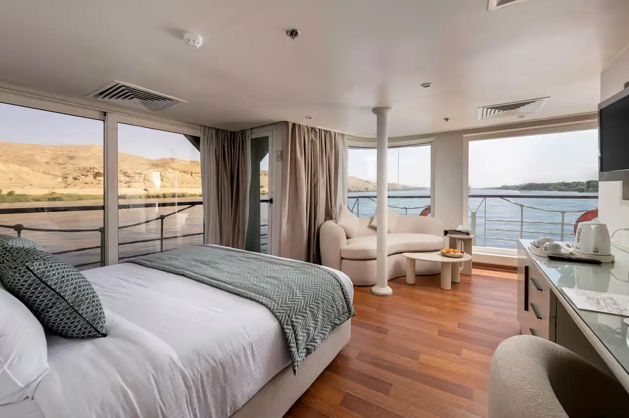 Cabin aboard the Grand Mandarine Nile Cruise Nile cruise
